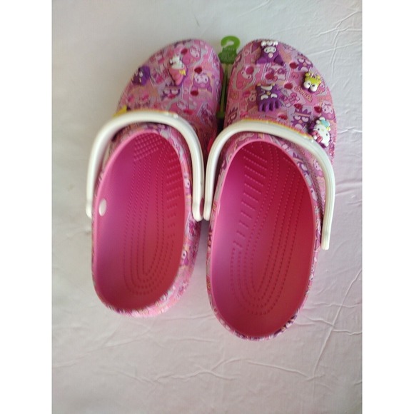 Crocs Shoes women's 12‎ Men's 10 Pink Hello Kitty and Friends With Jibbitz Comfy - Picture 4 of 7